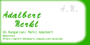 adalbert merkl business card